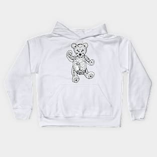 Zen Teddy waving..:o) Kids Hoodie